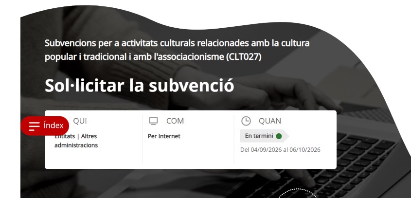 Subvencions de la Generalitat de Catalunya per a activitats de cultura popular i associacionisme