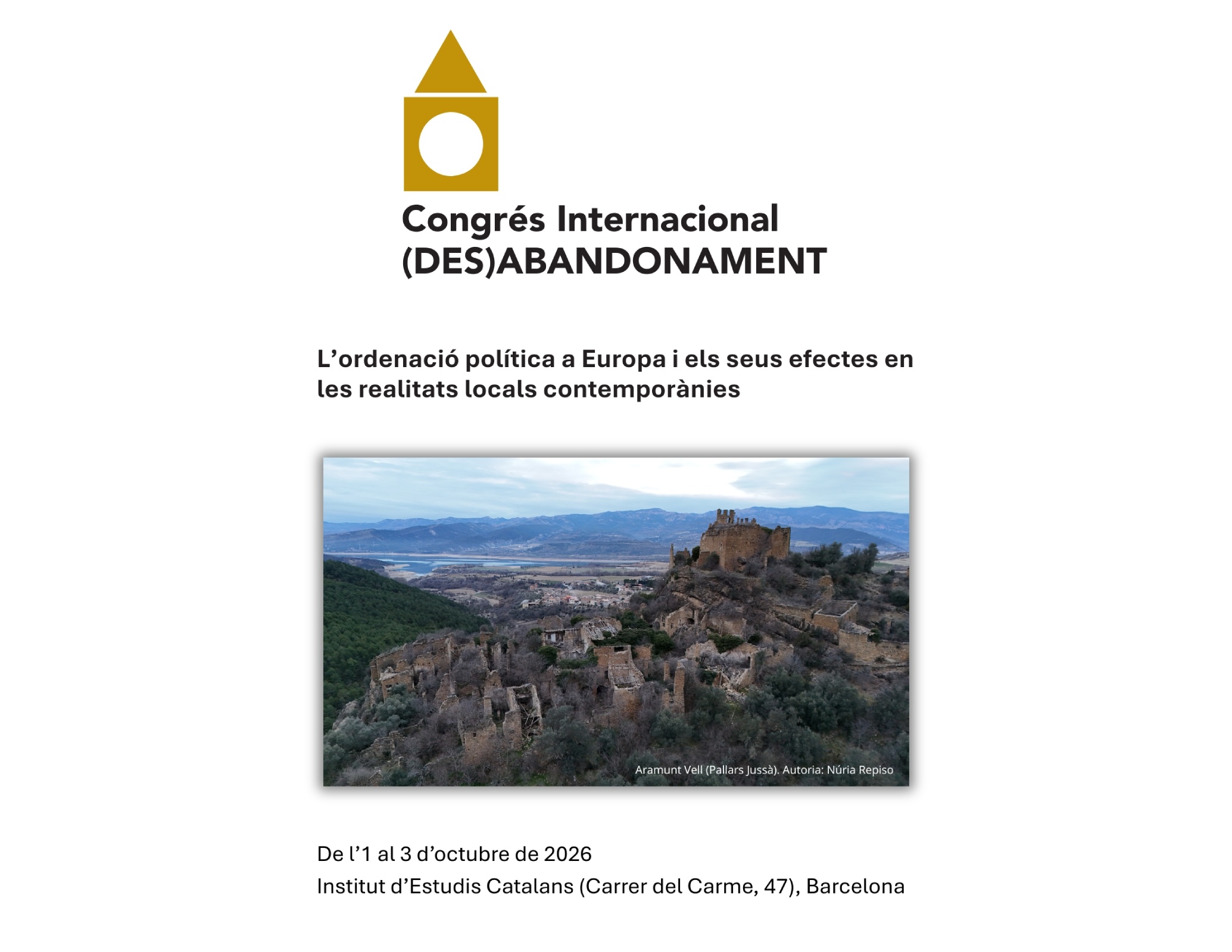 Congrés Internacional (Des)Abandonament