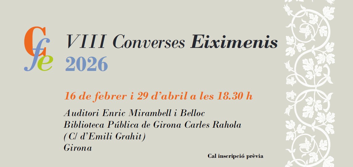 VIII Converses Eiximenis 2026