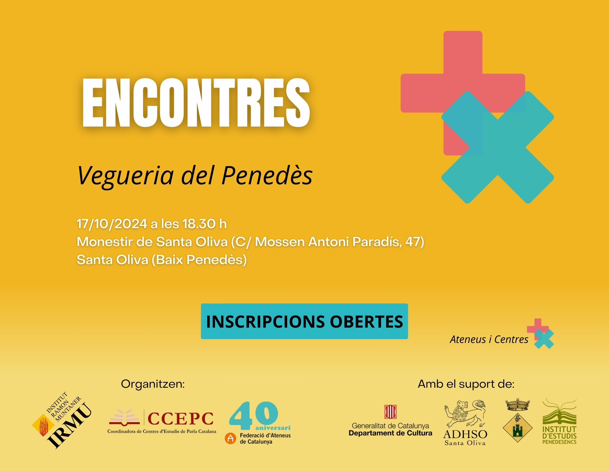 Nova sessió dels “Encontres” de centres d’estudis i ateneus