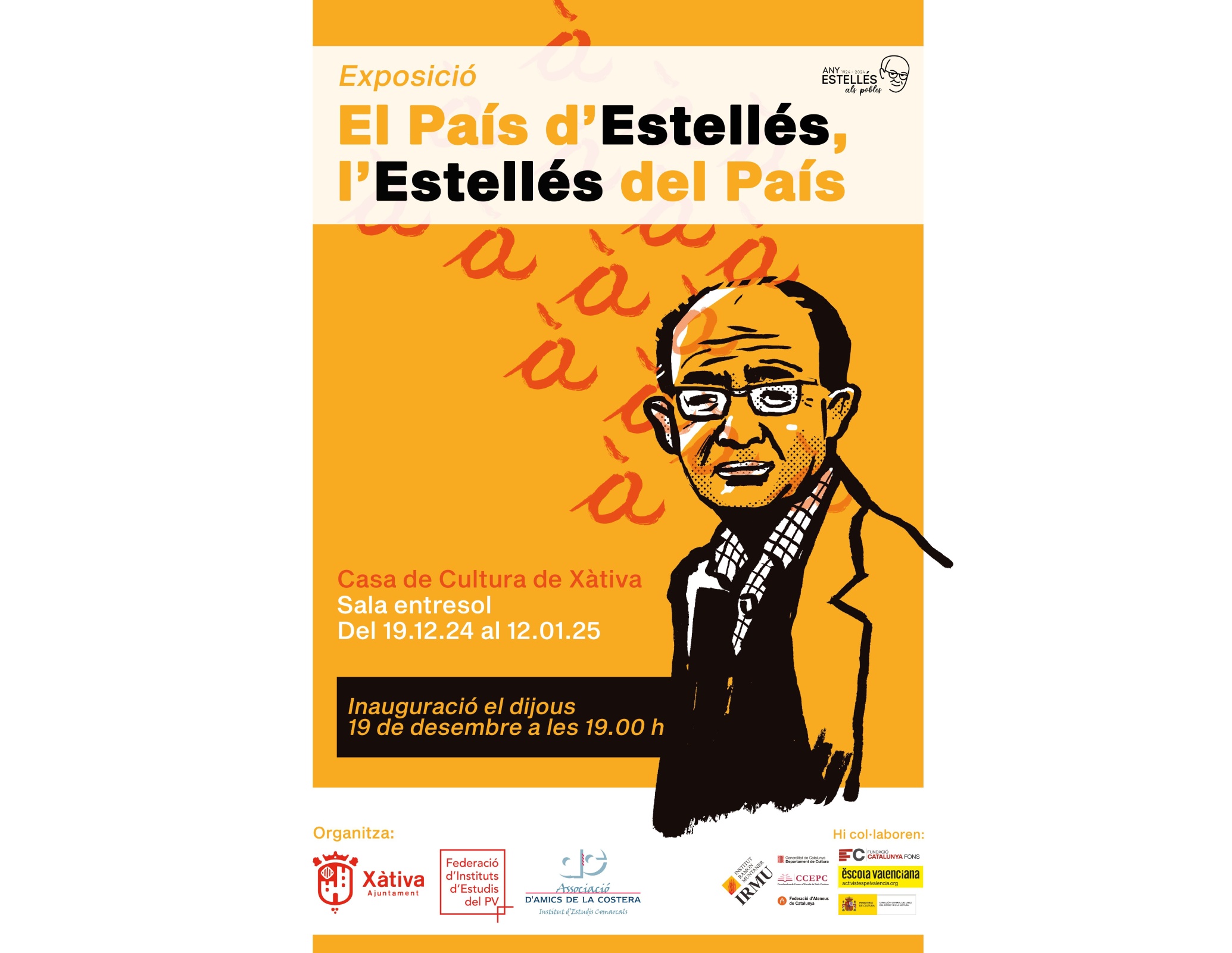 La FedinesPV inaugura l’exposició “El País d’Estellés, l’Estellés del País”