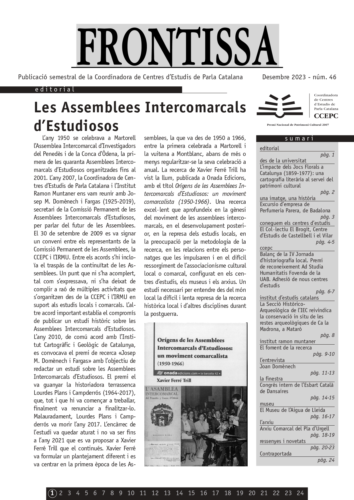 Revista semestral Frontissa, número 46