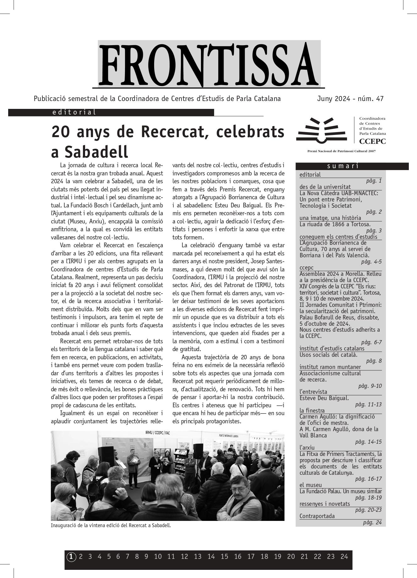 Revista semestral Frontissa