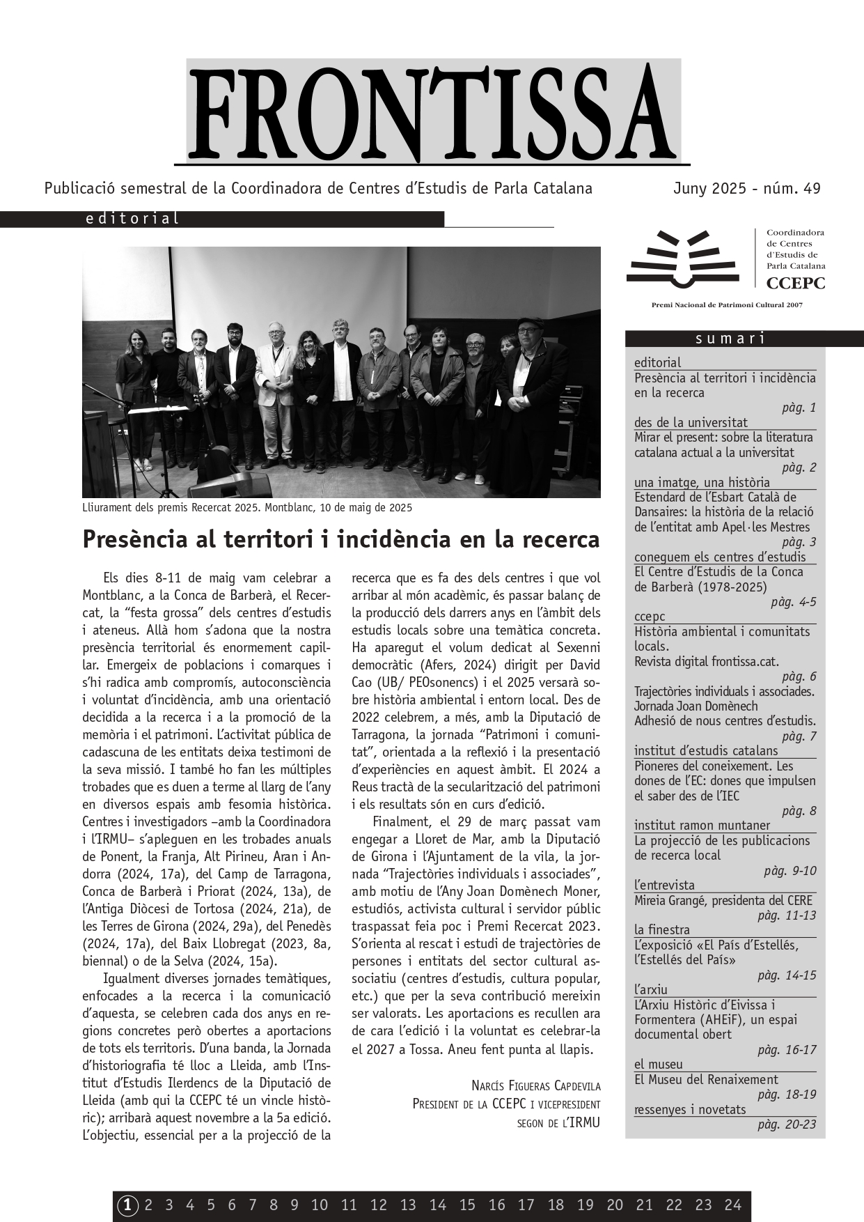 Revista semestral Frontissa