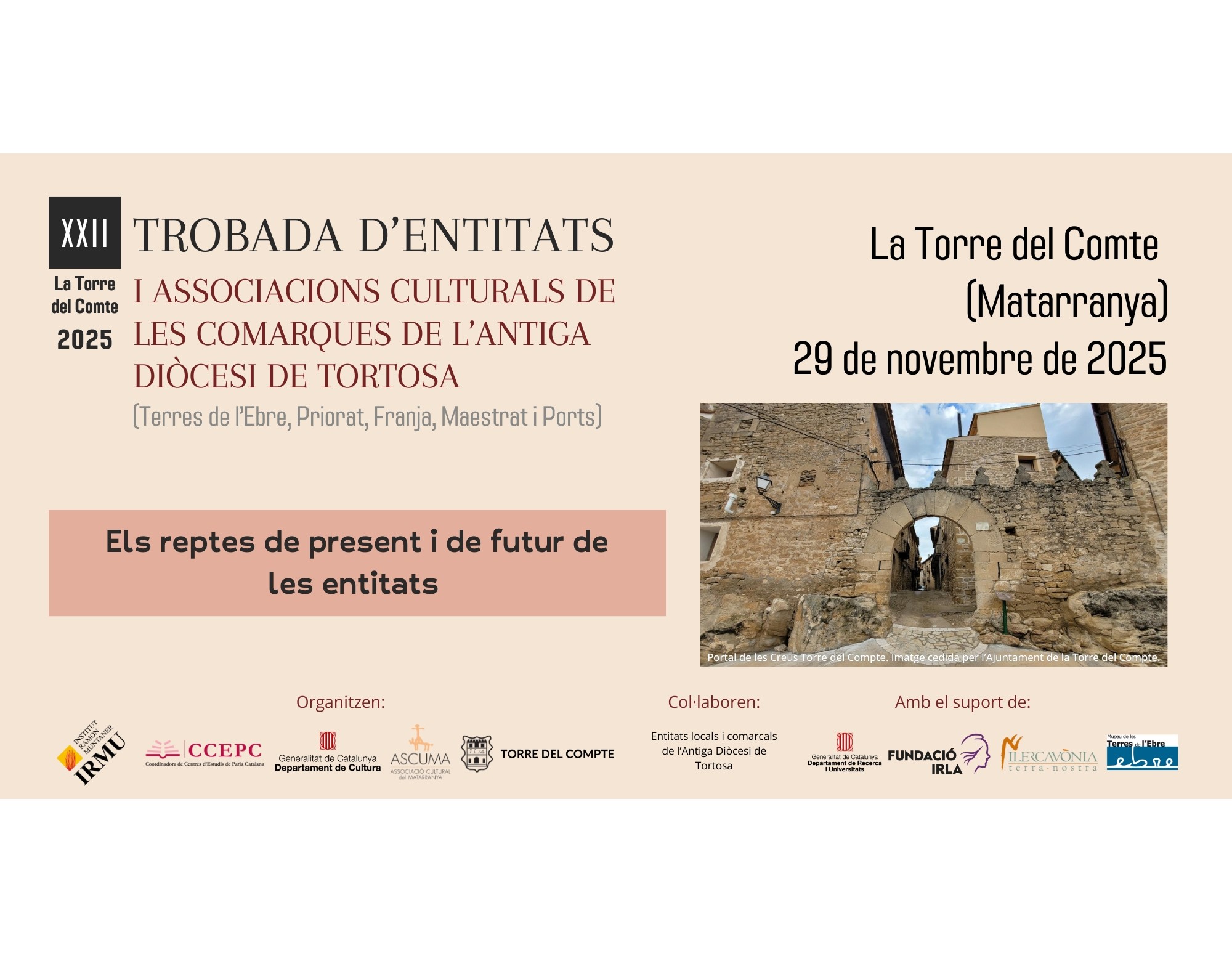 XXII Trobada d’Entitats i associacions culturals de les comarques de l’Antiga Diòcesi de Tortosa