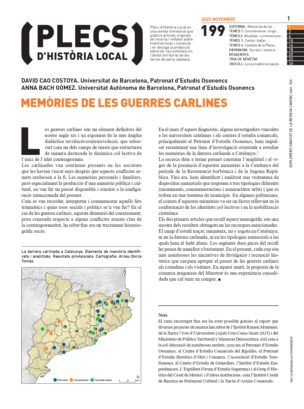 Plecs d’història local, número 199