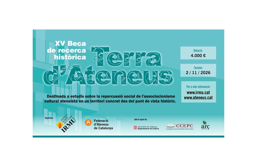 XV Beca de recerca històrica Terra d’Ateneus