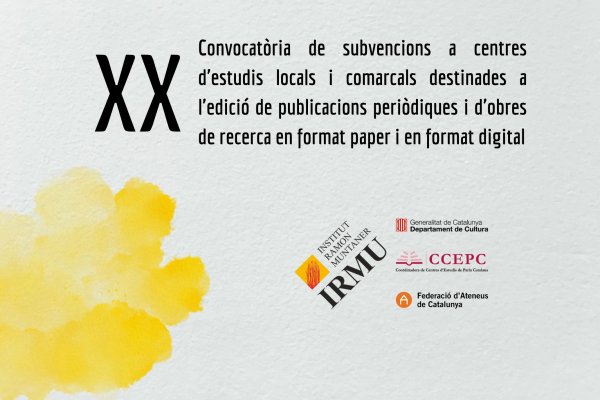 Obertes les convocatòries de subvencions de l’Institut Ramon Muntaner