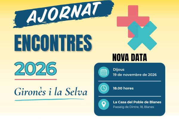Canvi de data de l’Encontres 2026 de centres d’estudis i ateneus del Gironès i la Selva 
